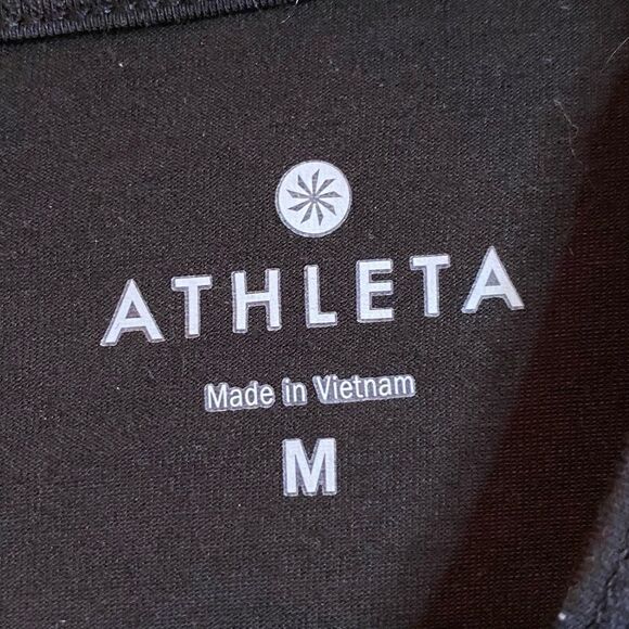 Athleta Black Mesh T-Shirt - Picture 3 of 5